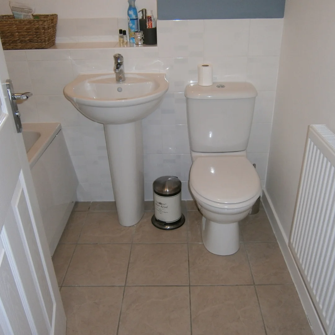 Before image of bathroom renovation