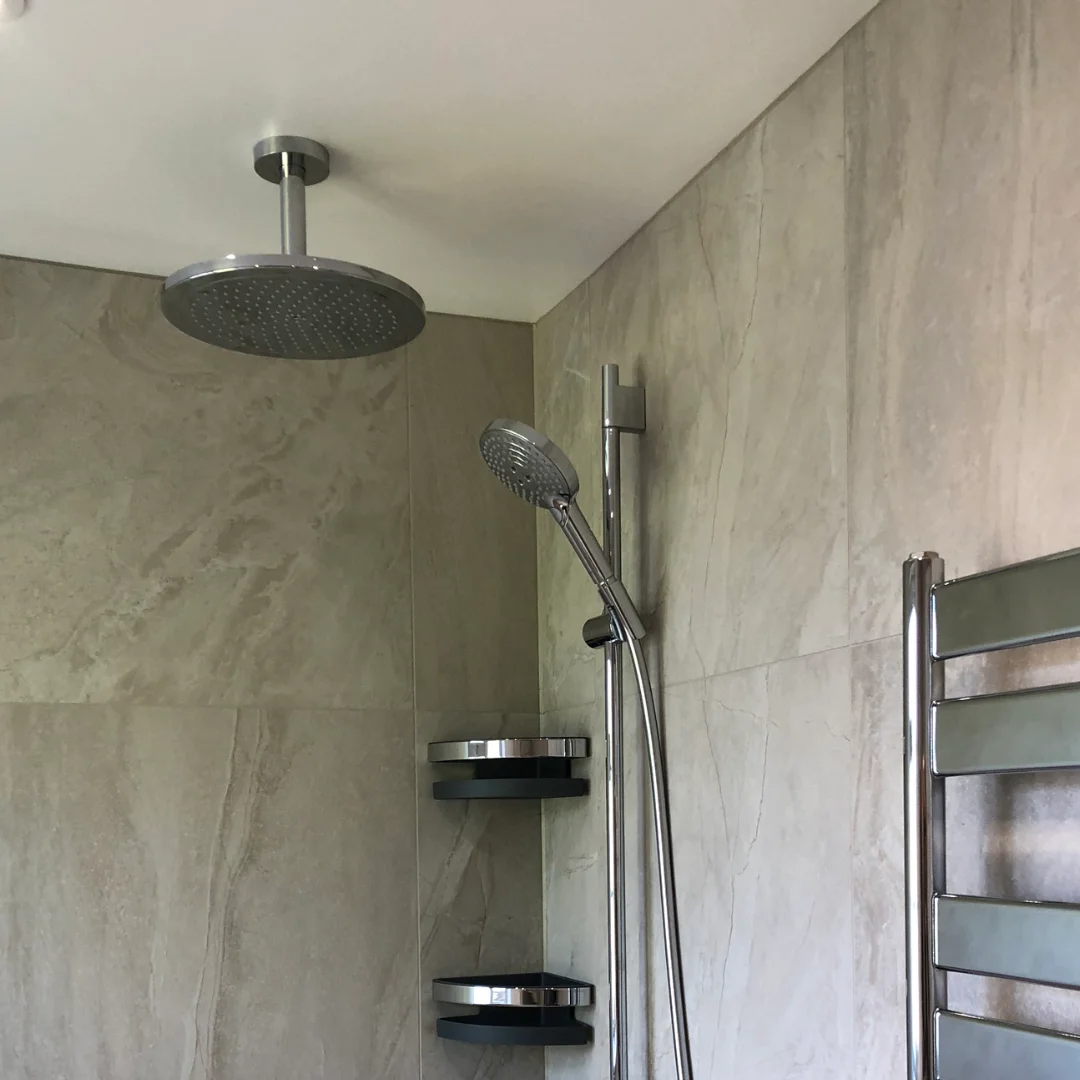 Rainfall chrome showerhead